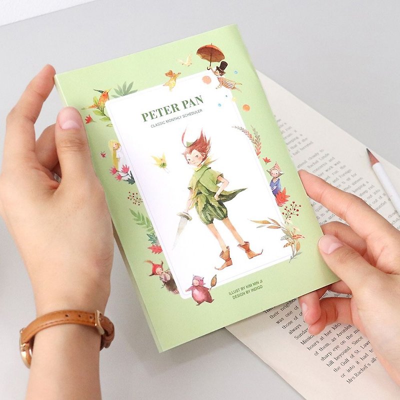 Indigo Classic Fairy Tales (No Time) - Peter Pan, IDG77359 - สมุดบันทึก/สมุดปฏิทิน - กระดาษ สีเขียว