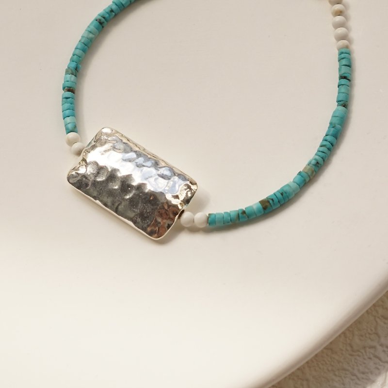 December Stone[Turquoise] Ore Bracelet Crystal Bracelet Customized Natural Stone - Bracelets - Stone Green