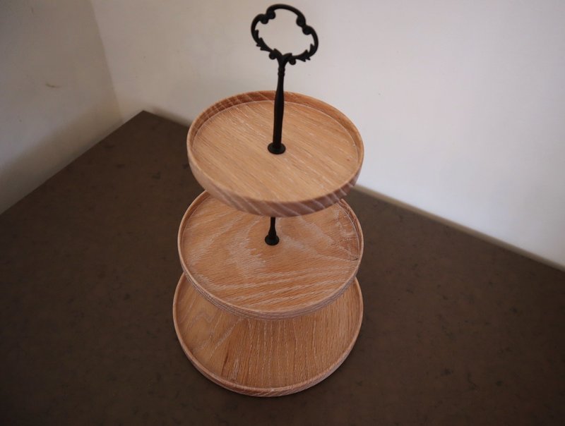 橡木點心盤架 - 擺飾/家飾品 - 木頭 