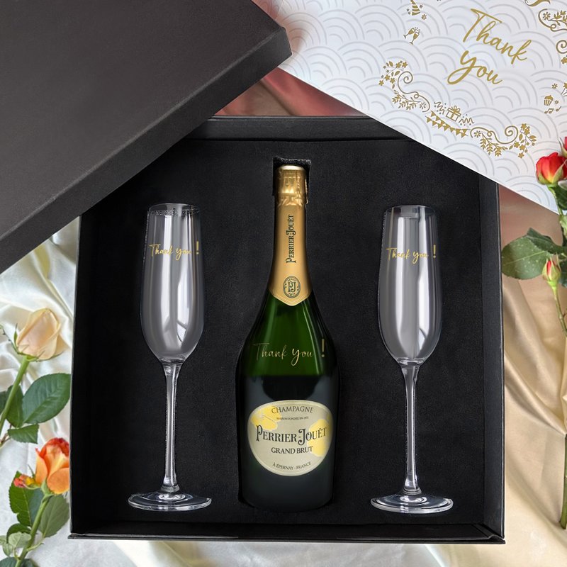 訂製禮物 PJ巴黎之花香檳 Bottega香檳杯套裝 感謝禮物 送客戶 - 酒類 - 玻璃 