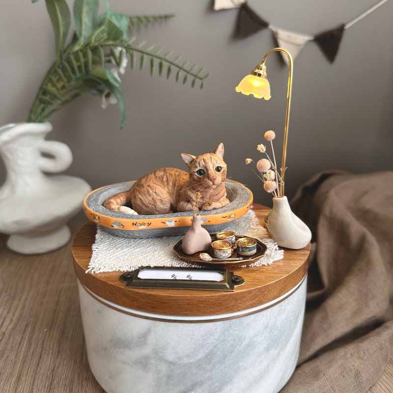 [Customized full body pet] Warm light nest urn L size customized bed additional quotation for furry children - Other - Other Materials 