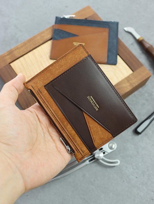 Nativemade HK 義大利皮革卡套散銀包 Zip Wallet Pueblo Buttero 短夾 錢包