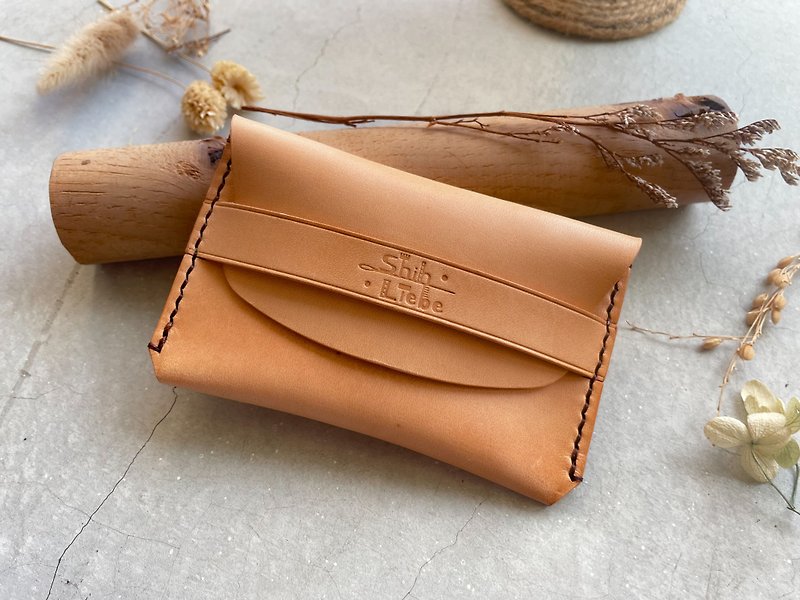 Envelope style leather small bag coin purse/business card holder/card holder - Coin Purses - Genuine Leather 
