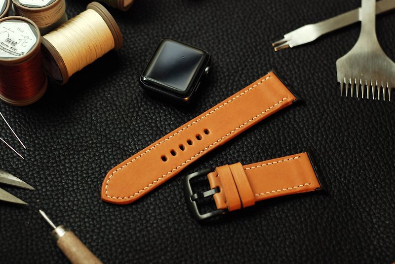 [Christmas limited offer] applewatch leather hand strap strap - camel [buttero] - Watchbands - Genuine Leather 