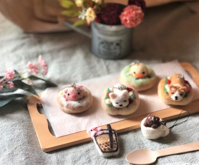 Cute Kawaii Bear Sandwich Charms, Cute Clay Miniature Food Charms, Cute  Kawaii Animals Charms, Cute Miniature Sandwich, Polymer Clay Charms 