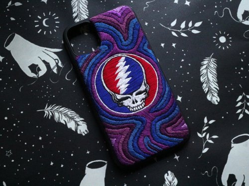 Psychedelic Grateful Dead Bear **Customize Embroidery** - Shop HORIZON MOON  Phone Cases - Pinkoi