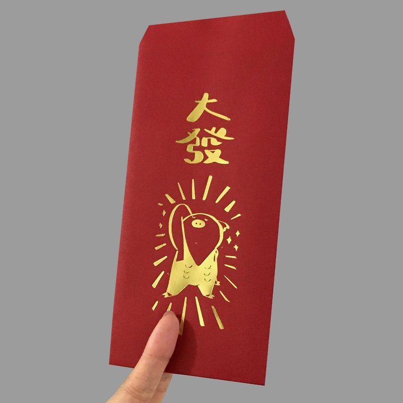 ダイハツハンサムなホットスタンプ赤い封筒8 - ご祝儀袋・ポチ袋 - 紙 レッド