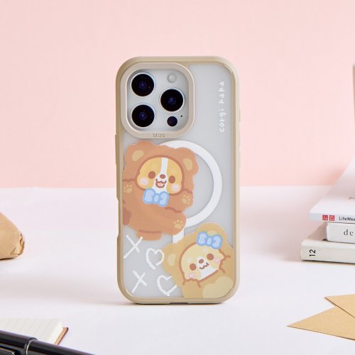 TOYSELECT 柯基犬卡卡卡娜熊熊極光霧透MagSafe iPhone手機殼
