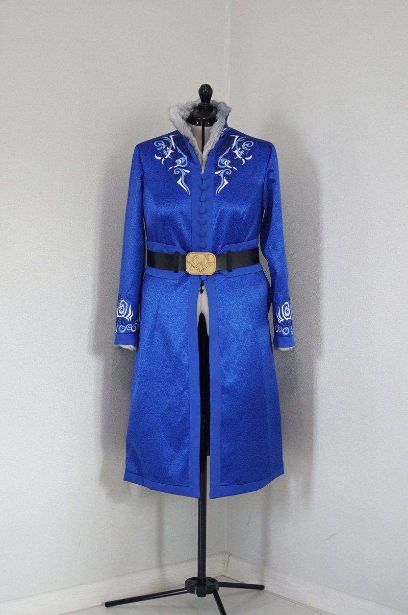 Zoya Nazyalensky Squaller blue kefta for Shadow and Bone cosplay - Women's Casual & Functional Jackets - Polyester Blue