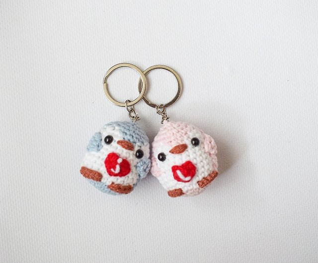 Crochet Keychain Amigurumi Penguin, Personalized Keyring, Penguin Gift,  Animal Keychain, Anniversary Gifts, Mini Crochet Penguin, Kawaii 