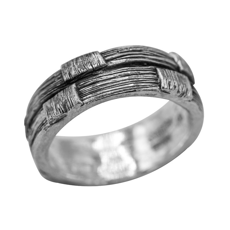 Mix Weave Ring - General Rings - Silver Silver