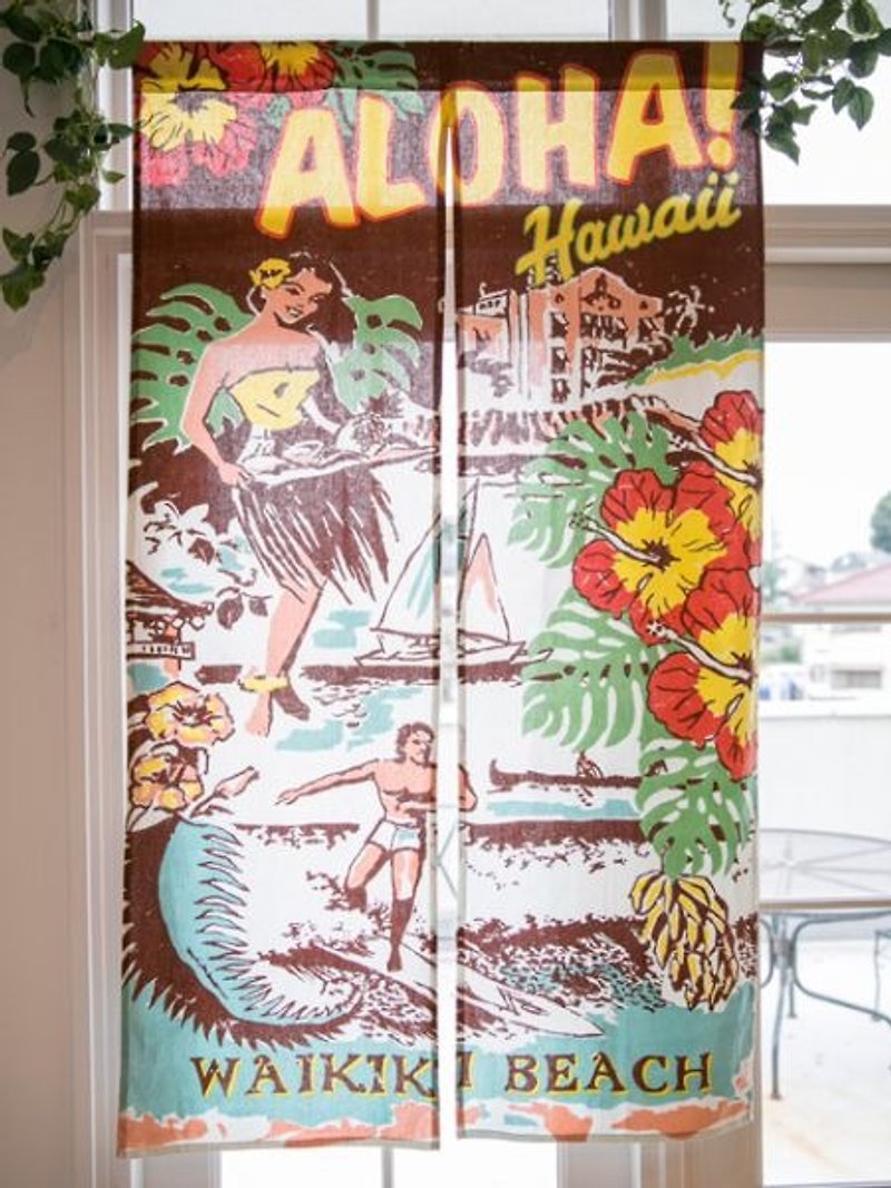 [Pre-order] ✱ ✱ curtain Hawaiian beach (two-color) - Items for Display - Cotton & Hemp Multicolor