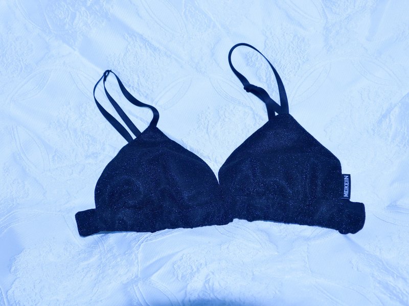 設計文胸上衣黑色內搭4010BKG meikeiin原創設計手作東京直郵 - 女上衣/長袖上衣 - 棉．麻 黑色