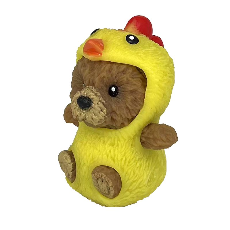 治癒 舒壓 泰迪熊  Bear Lala家族 ( 小雞 ) - 公仔模型 - 塑膠 