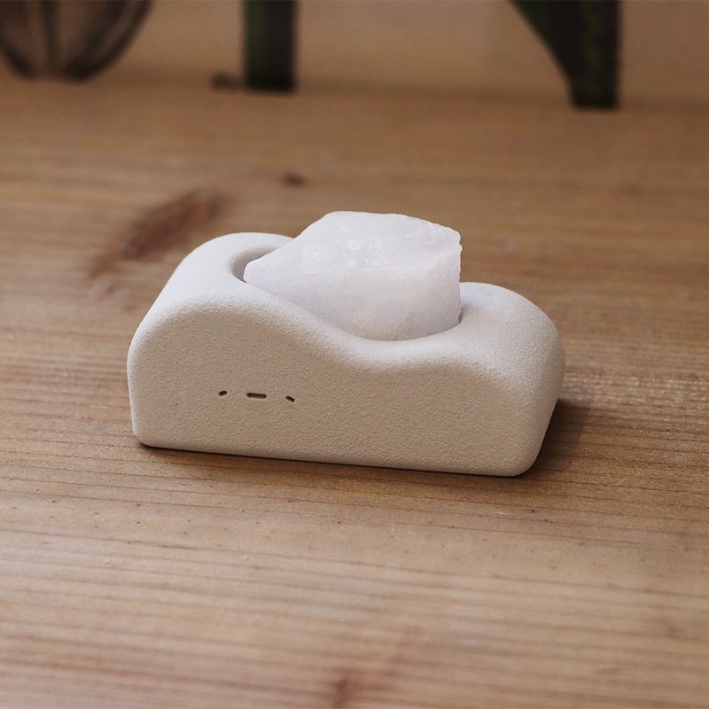 懵懵 小久淘 I 雲形 岩鹽水泥器皿 - 擺飾/家飾品 - 其他材質 灰色