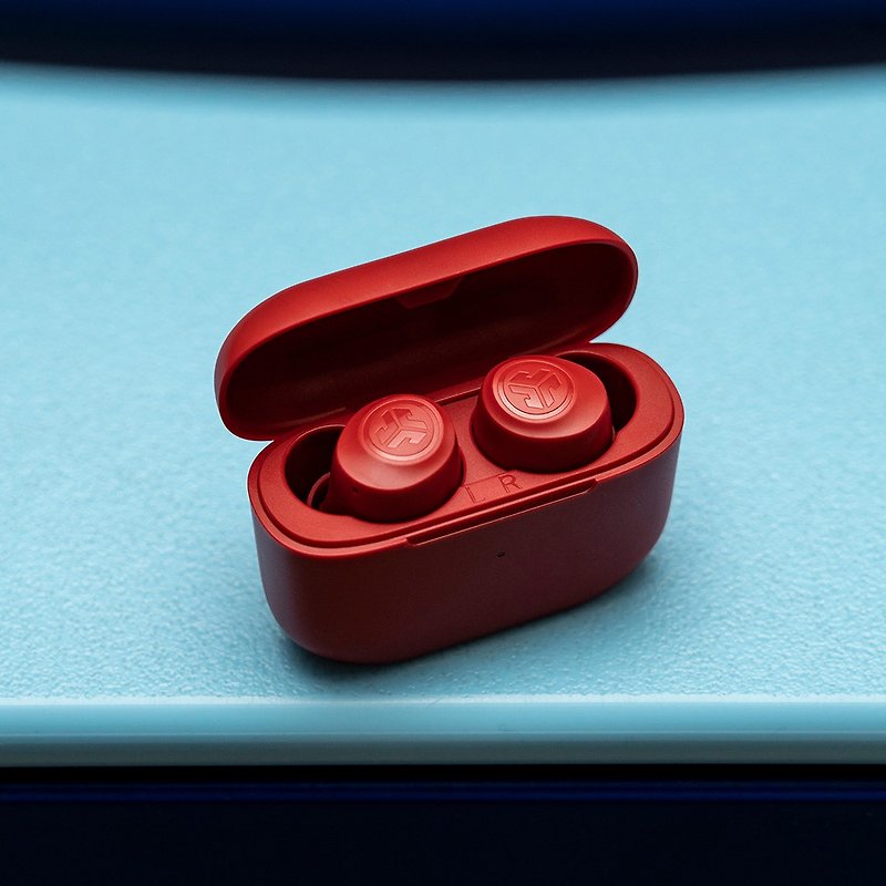 【JLab】Go Air POP True Wireless Bluetooth Headphones-Cherry Red - หูฟัง - พลาสติก สีแดง