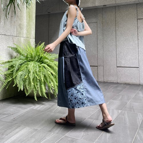 ボンブ⭐︎ アンティークパッチワーク小花柄　スカート 花柄 パッチワークスカート – 古着屋Top of the Hillのネット