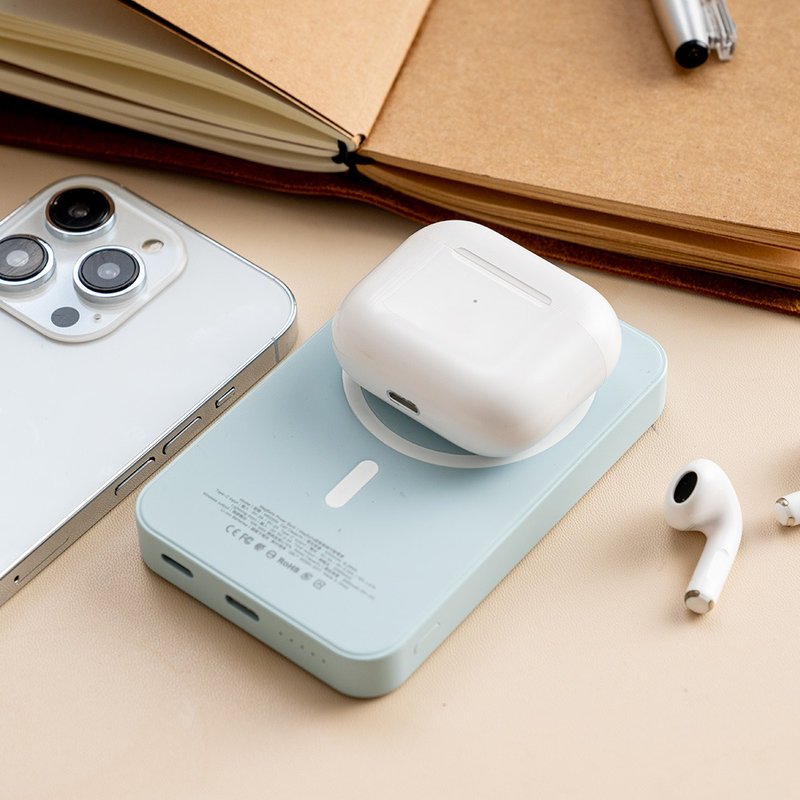PhotoFast MagSafe Power Bank 磁吸無線行動電源 5000mAh / 藍色 - 行動電源/充電線 - 塑膠 藍色