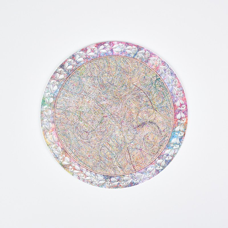 循環紗刺繡餐墊 - 綻放Bloom Placemat - 桌布/桌巾/餐墊 - 聚酯纖維 多色