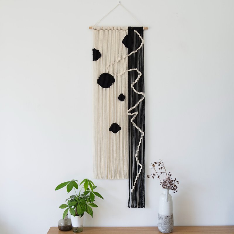 原創設計 / Macrame 壁掛裝飾品 / 純棉繩手工編織 / 墙面掛飾 - 壁貼/牆壁裝飾 - 棉．麻 