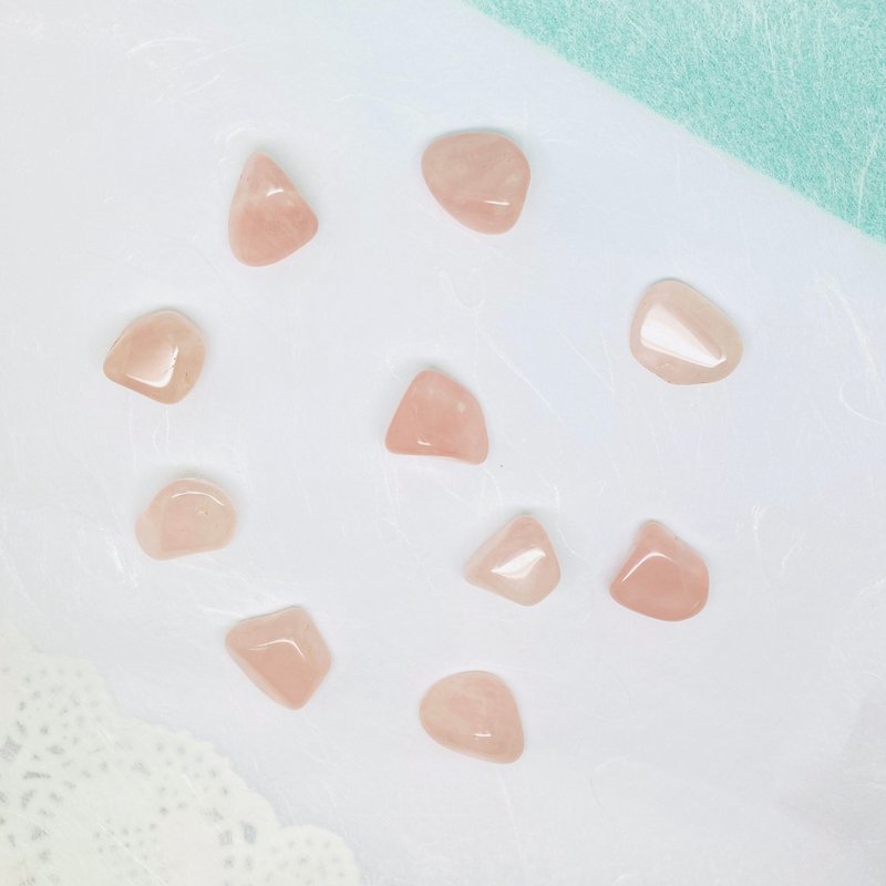 Edith & Jaz • Rose Quartz Small Nugget Set (10pcs/set) Set A-C - Items for Display - Gemstone Pink