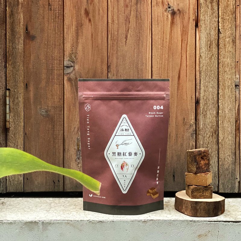 添糖 TienTang 黑糖紅藜麥磚 Brown Sugar Taiwan Quinoa Cube - 養生/保健食品/飲品 - 紙 紅色