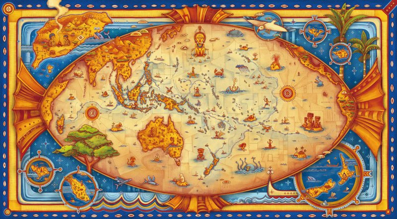 藝術微噴畫作-南島世界 - 海報/掛畫/掛布 - 紙 