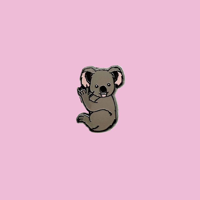 KOALA PIN BADGE BROOCH - Brooches - Other Metals Multicolor