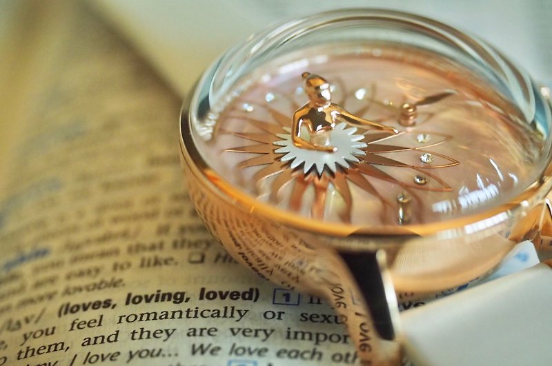 FouettéBallerinaWatchLoveLimited Edition（ピンクのマザーオブパールの文字盤） - 腕時計 - 金属 ピンク