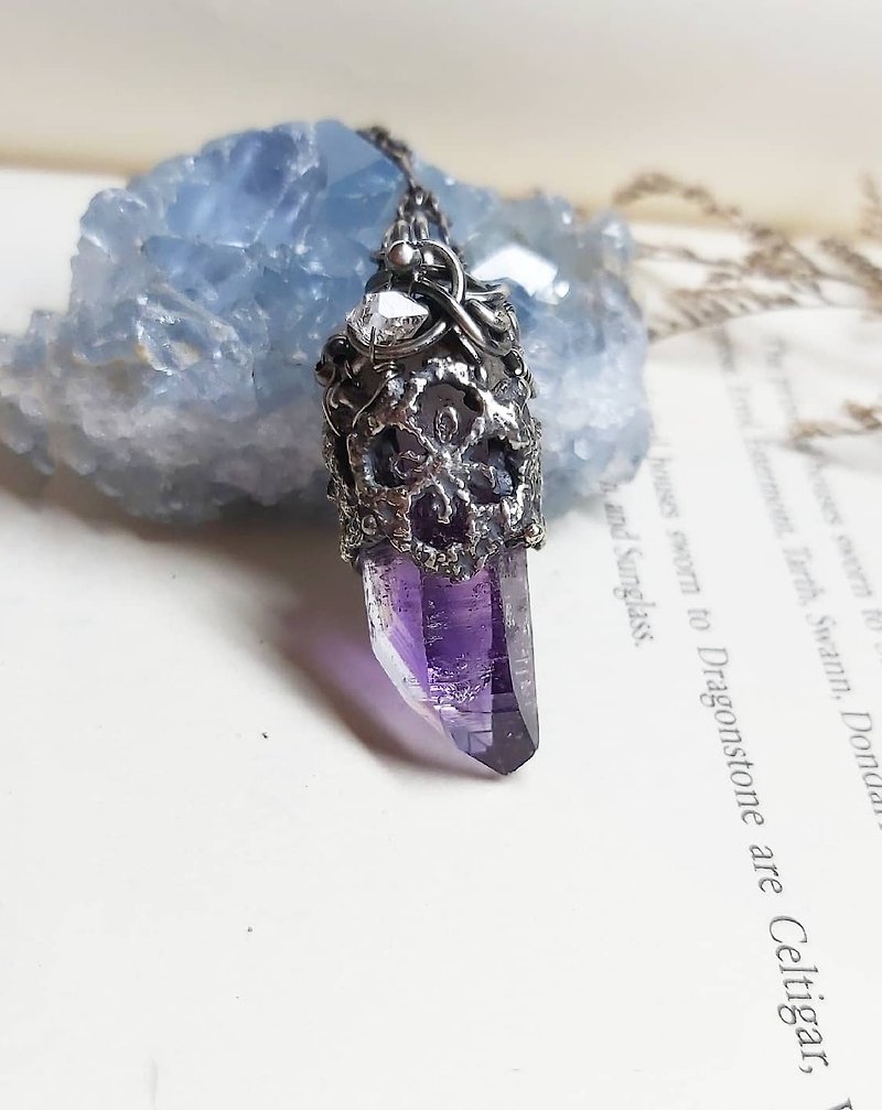 Vera Cruz 紫水晶 設計墜子 - 項鍊 - 寶石 