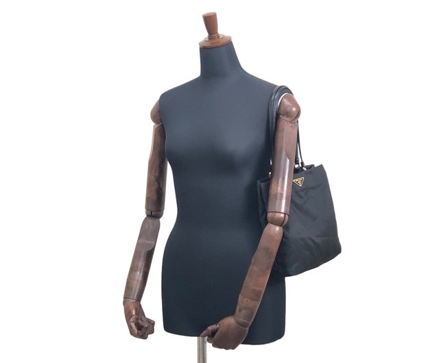 日本直送 名牌中古包 】PRADA プラダ ハンドバッグ ブラック