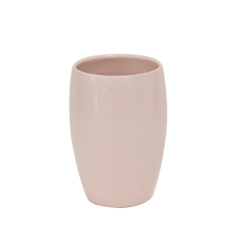【絕版出清品】CB Japan 粉色佳人雙層不鏽鋼陶瓷茶杯350ml - 茶具/茶杯 - 陶 粉紅色