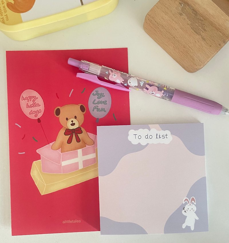 Paper Sticky Notes & Notepads Pink - Notepad hello rabbit