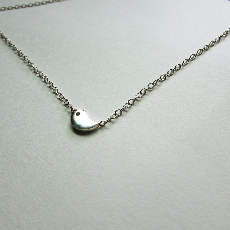 chick necklace | mittag jewelry | handmade and made in Taiwan - Necklaces - Silver Silver