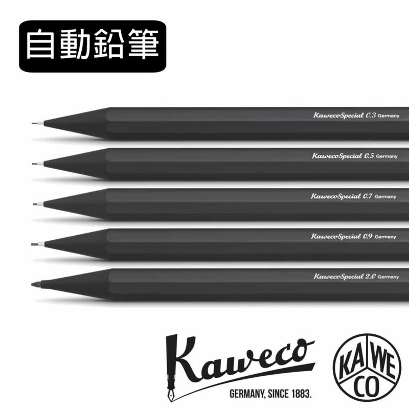 Kaweco SPECIAL Push Pencil Black - ดินสอ - อลูมิเนียมอัลลอยด์ สีดำ