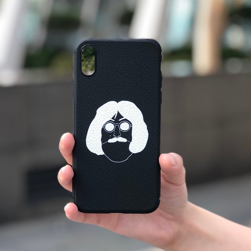 8003 | Black Beard Man Phone Case | Mobile Shell | - Other - Plastic 