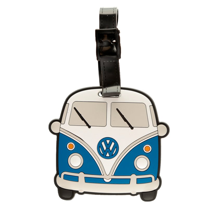 【Perfect Gift】Officially Licensed Volkswagen T1 Luggage Tag, 2 Tones - ที่เก็บพาสปอร์ต - พลาสติก หลากหลายสี