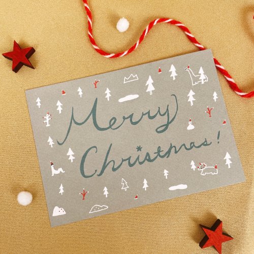 Macaron TOE 馬卡龍腳趾 新款聖誕明信片 MERRY CHRISTMAS