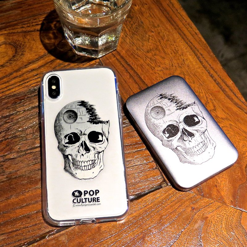 Flying Mouse 365.Design.Skull. Double-layer special printed phone case.iPhone Xs - เคส/ซองมือถือ - พลาสติก หลากหลายสี