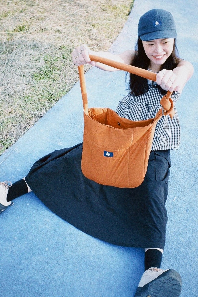 鬆鬆軟軟太空包 五色———可單肩背+側背 - 側背包/斜背包 - 棉．麻 