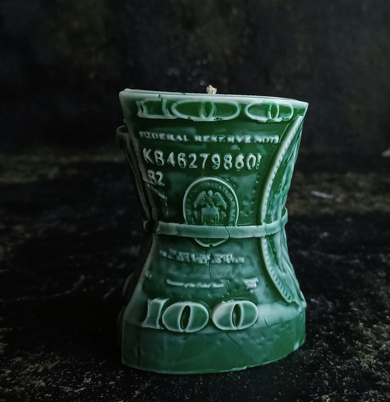 Money attraction green candle, magic witch candle for money, 招财蜡烛、金钱蜡烛 - 香氛蠟燭/燭台 - 蠟 綠色