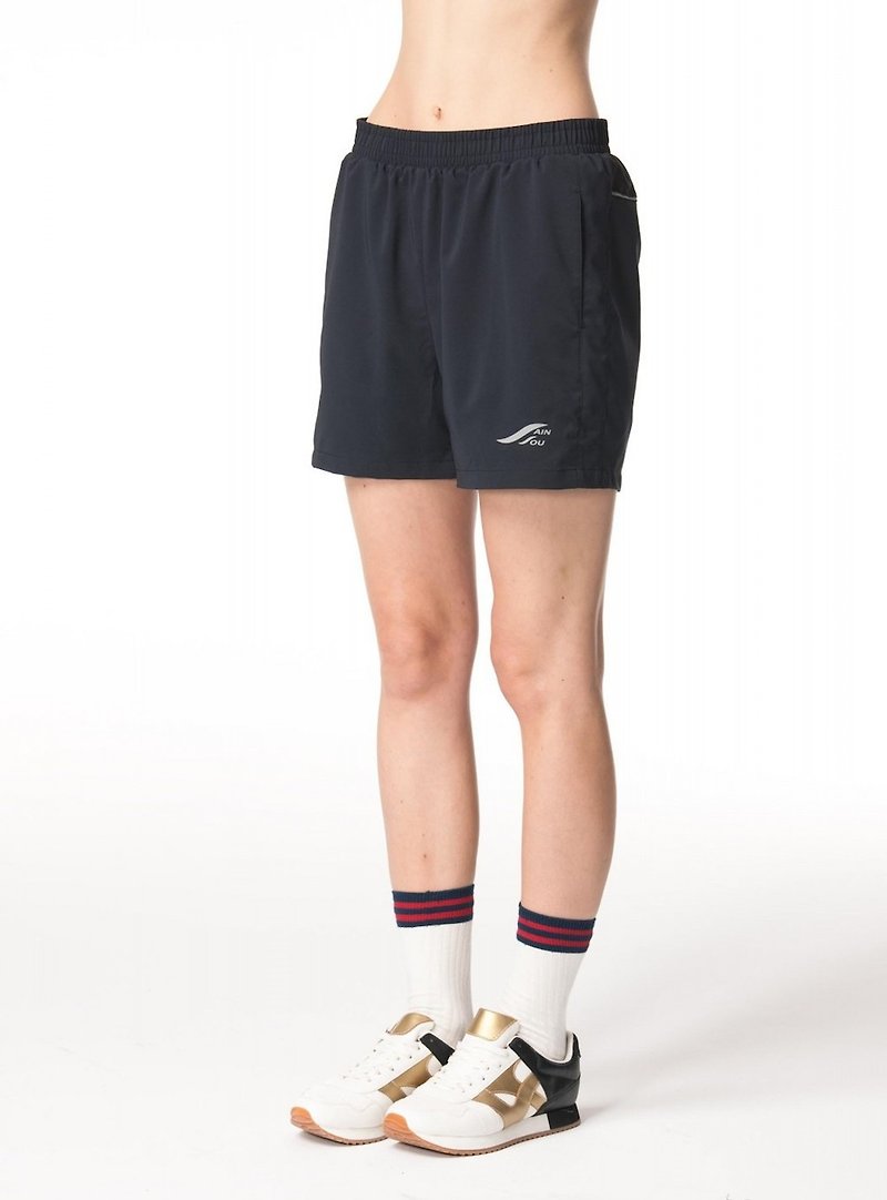MIT sports shorts - กางเกงวอร์มผู้หญิง - เส้นใยสังเคราะห์ สีดำ
