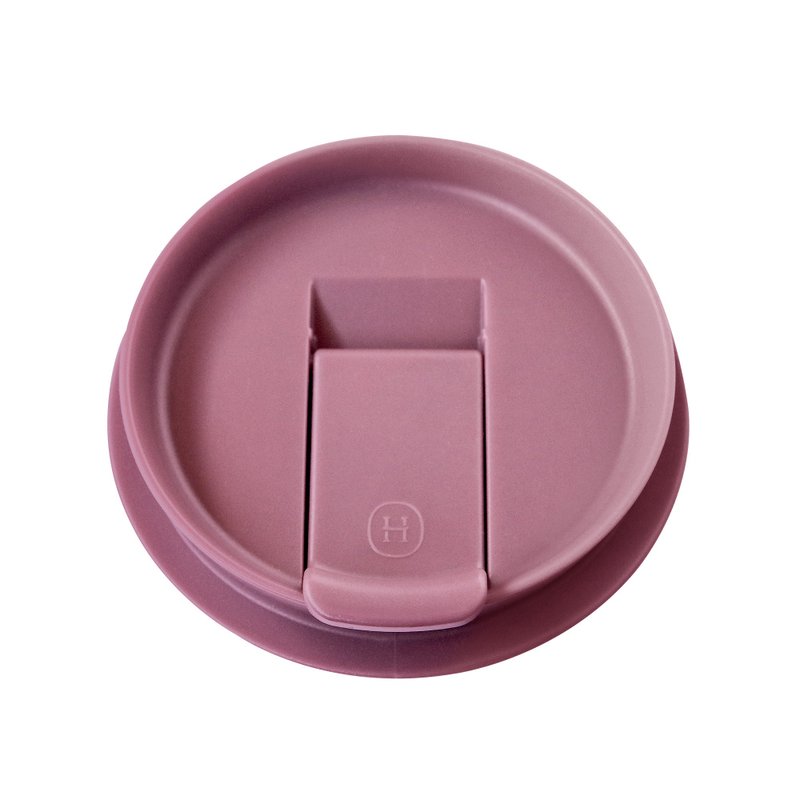 Snap cover type protective cup cover - dry rose | dual-use accompanying thermos - กระบอกน้ำร้อน - พลาสติก สีม่วง