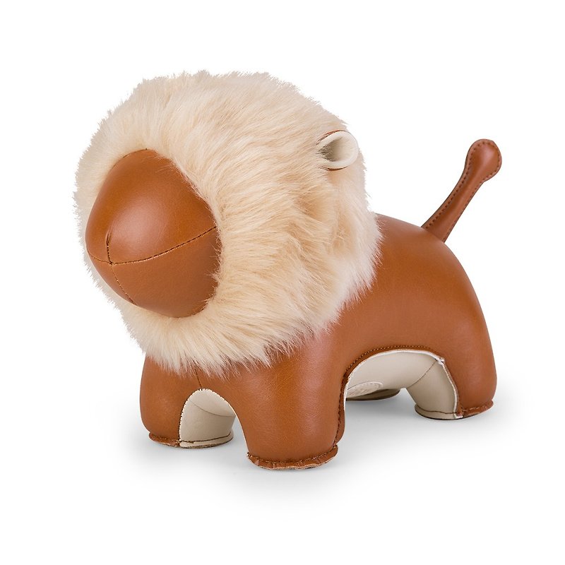 Zuny - Lion Puno - Doorstop - Items for Display - Faux Leather Multicolor