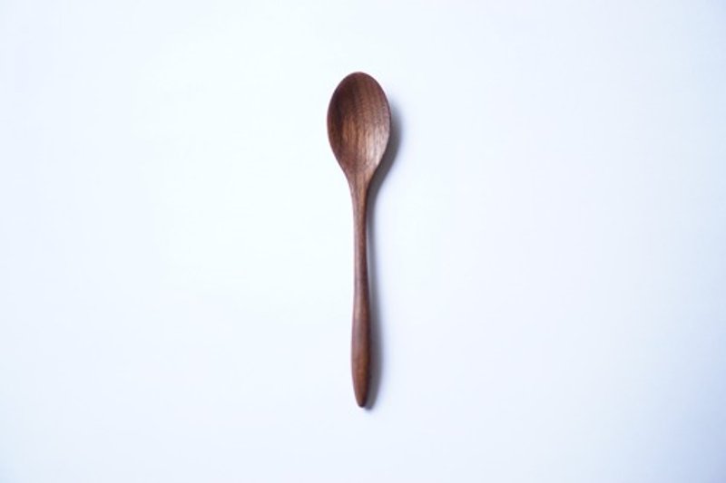 Wooden Spoon, size Small, Walnut - ช้อนส้อม - ไม้ 