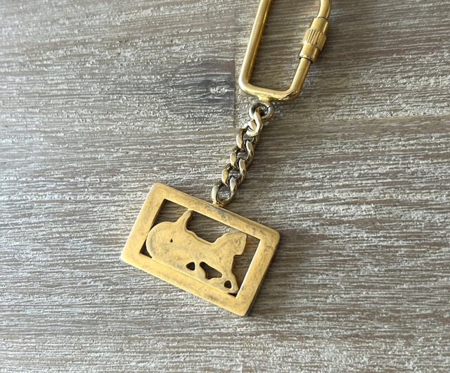 国内中古 CELINE クラシック 金の馬車 キーホルダー/キーホルダー