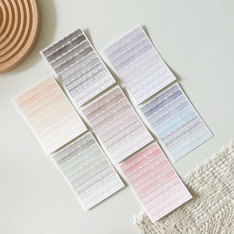 Frill paper stickers - 貼紙 - 紙 