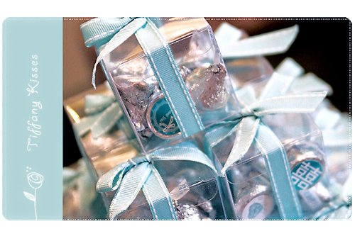 幸福朵朵 婚禮小物 花束禮物 晶璽Tiffany KISSES水滴巧克力喜糖塔(含91盒自行堆疊)(低溫宅配)