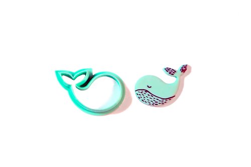 3D.Mr.Nick Whale. Cachalot. Clay Cutter Set. Jewelry tools. Clay cutters set. Polymer clay