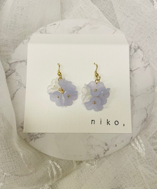 niko.accessories 手作耳環 花 日本手作家